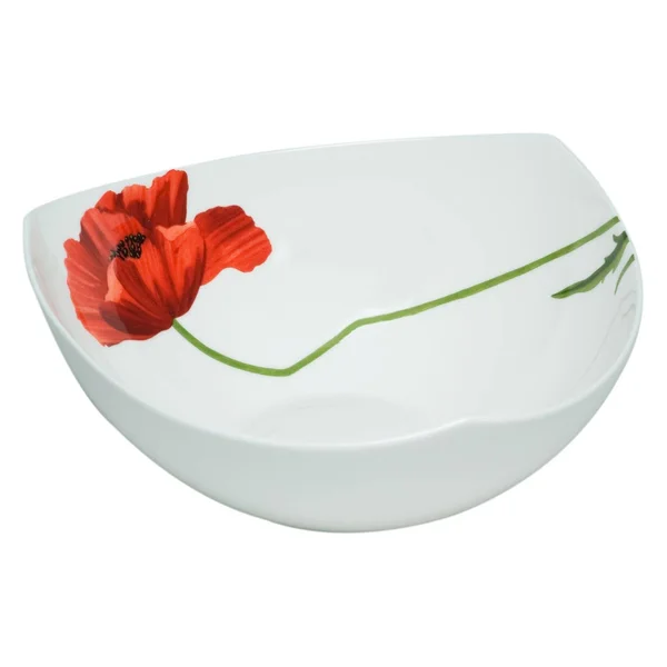 Red Vanilla Summer Sun 9.75 in. Salad Bowl - White