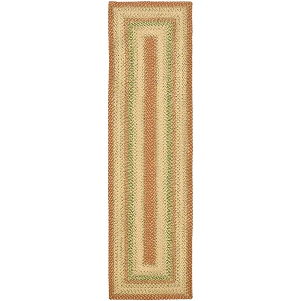 Safavieh Handmade Braided Jemima Country Rug - 10& x 14& - Rust/Multi