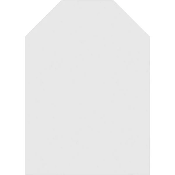 Ekena Millwork GVPOT38X3601SN 38x22W x 36x22H Octagonal Top Surface Mount PVC Gable Vent: Non-Functional, w/ 3-1/2x22W x 1x22P S