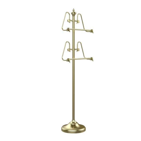 Allied Brass TS-6 Free Standing Towel Stand, Satin Brass