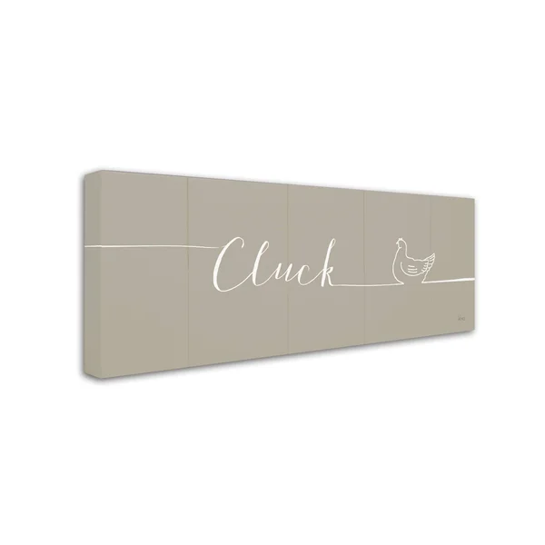 Trademark Art Veronique Charron 'Underlined Farm IV Greige' Canvas Art