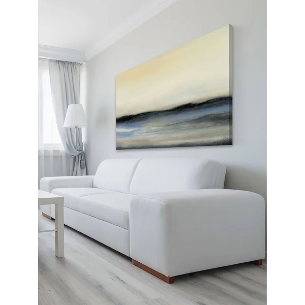 Marmont Hill MH-WAG-902-C-36 24 inch x 36 inch Ocean Tide V Frameless Giclee Painting on Canvas, Yellow