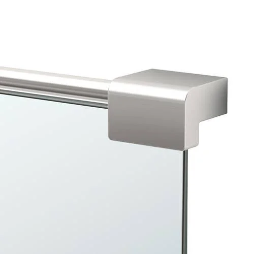 Gatco 1524 Fixed Mount Decor Mirror, Satin Nickel