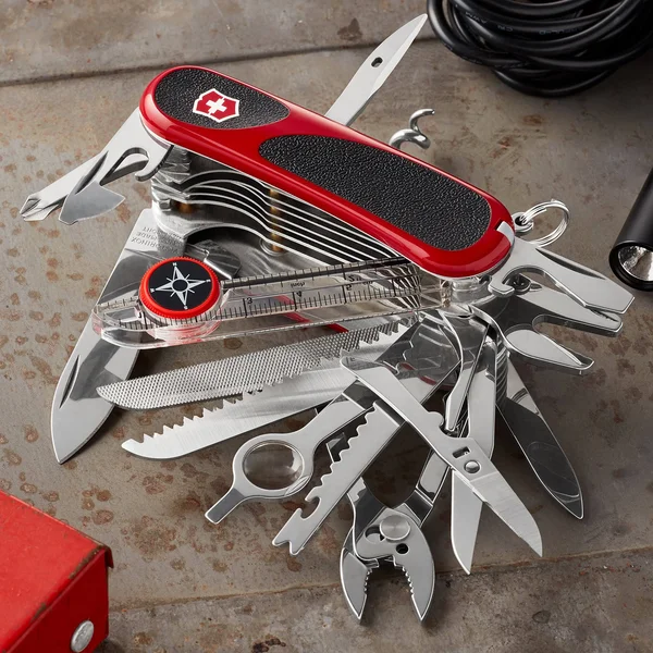 Victorinox Evogrip S54 Swiss Army Knife Red & Black 2.5in.