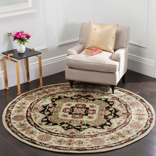 Safavieh Total Performance Rug Collection TLP718A - Soft Green, Ivory - 6' x 6' Round