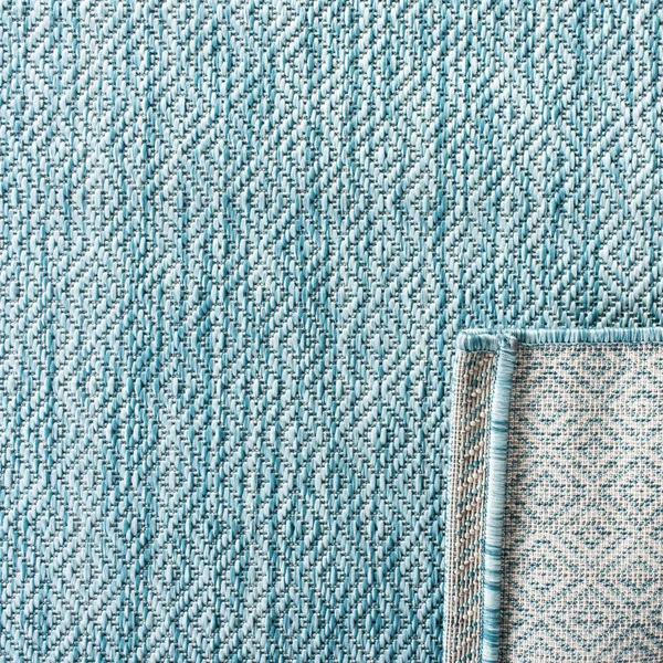 Safavieh 2&-3x22 x 10& Courtyard CY8520-37122 Aqua - Aqua Rug