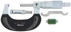 Mitutoyo 1 Anvil, Mechanical, 0 to 2 inch Range, Digital Counter