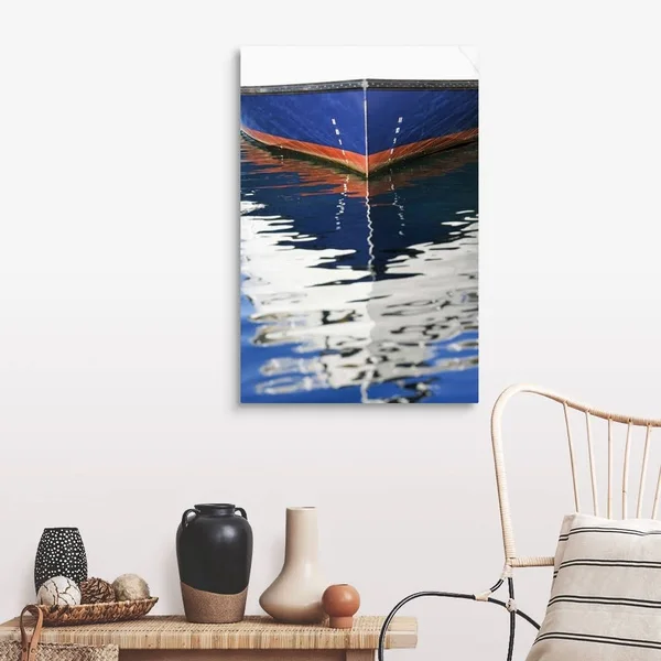 Reflection of Boat in Water, Canvas Wall Art, 24x36, Great Big Canvas