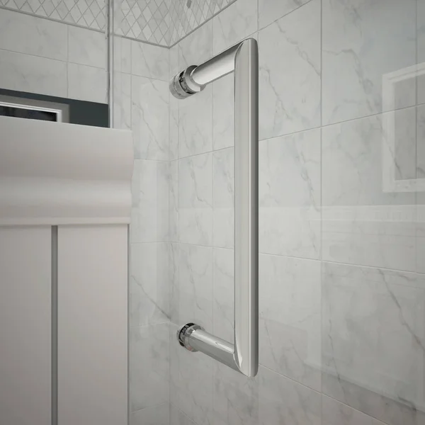 DreamLine SHDR-4128720-01 Elegance 28 3/4 - 30 3/4x22 Frameless Pivot Shower Door Chrome Finish