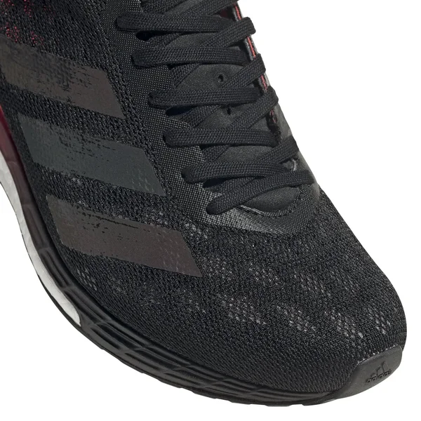 Adidas Adizero Boston 9 Shoes - Women's - Core Black, Signal Pink - 6
