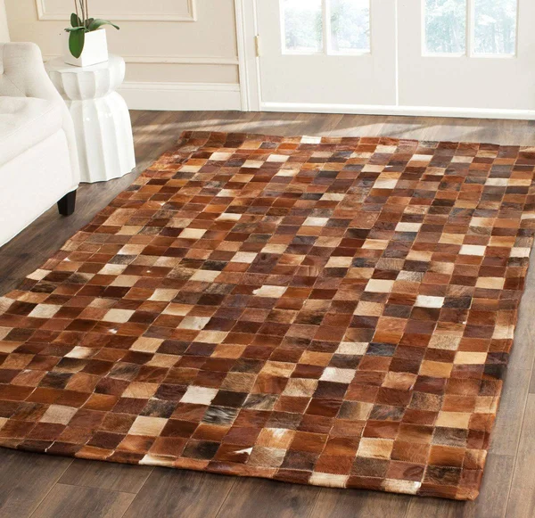 Safavieh Studio Leather STL517B 8& x 10& Brown, Beige Rug