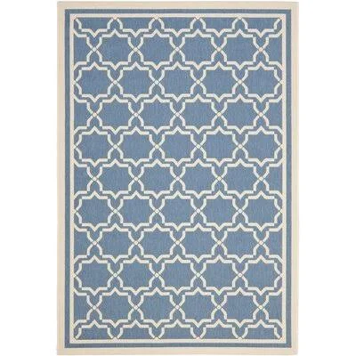 Herefordshire Intricate Blue/Beige Area Rug Winston Porter Rug Size: Rectangle 6&7x22 x 9&6x22