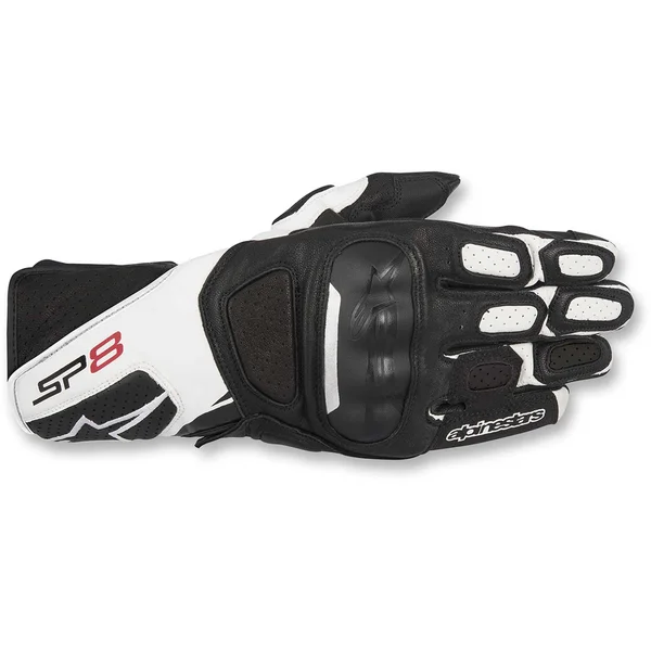 Alpinestars SP-8 V2 Gloves Black White Red