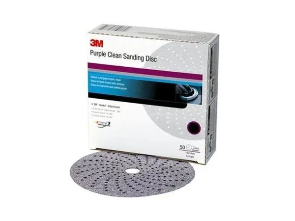 3M 30761 Purple Clean Sanding Hookit Disc 6 in P600 50 Discs/Box