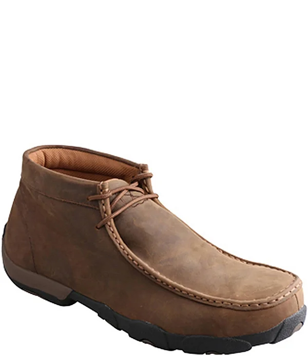 Twisted x Boots Men's MDMW001 Driving Moc - Distressed Saddle