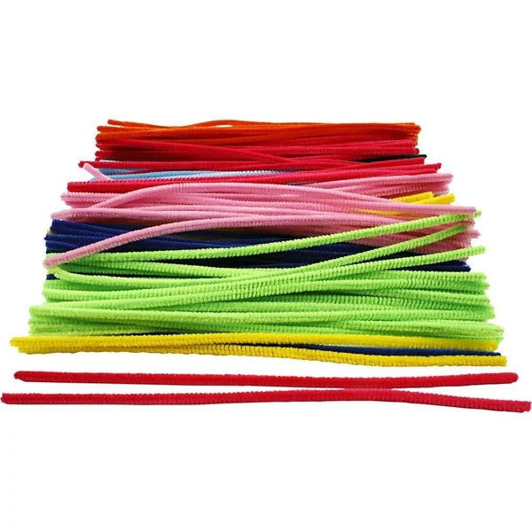CC Hobby Pipe Cleaners, Thickness 6 mm, L: 30 cm, Asstd Colours, 200m