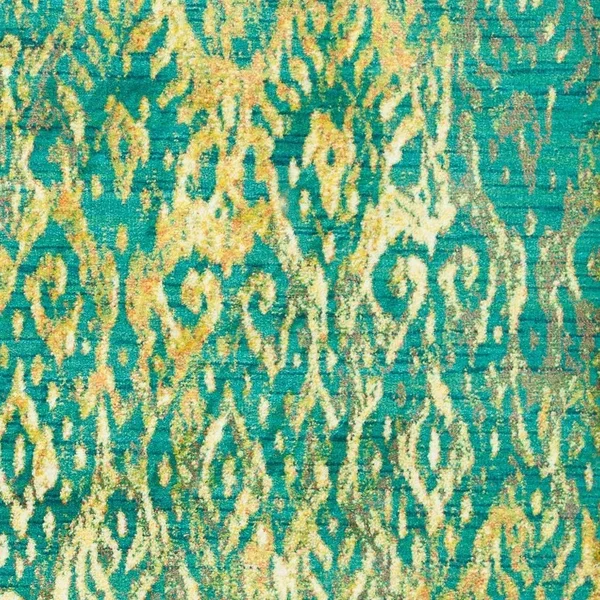 Alexander Home Contemporary Green/ Yellow Ikat Area Rug - 3&9 inch x 5&2 inch