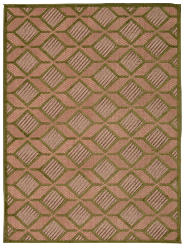 Nourison Aloha ALH03 7&10x22 x 10&6x22 Green Area Rug