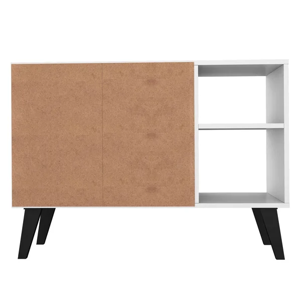 Manhattan Comfort Amsterdam 35.43x22 Sideboard in Multi Color Red and Blue
