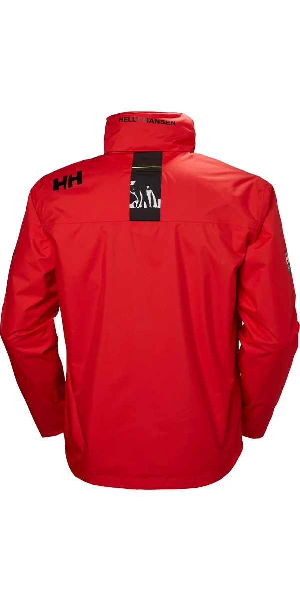 Helly Hansen Crew Hooded Midlayer Jacket Alert Red Xs