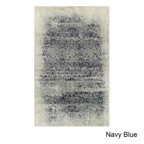 Superior Designer Apollonia Area Rug (5& x 8& - Navy Blue)
