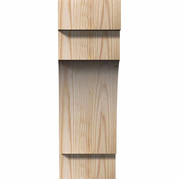 6x22W x 10x22D x 18x22H Mediterranean Rough Sawn Corbel, Douglas Fir