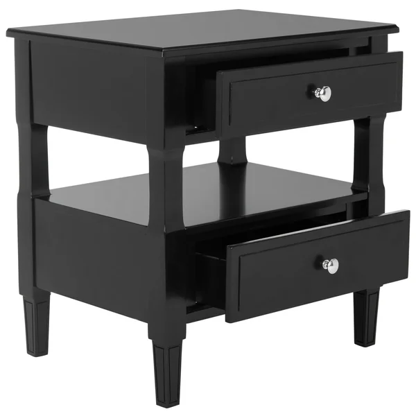 Safavieh Jenson Two Drawer Night Stand - Black