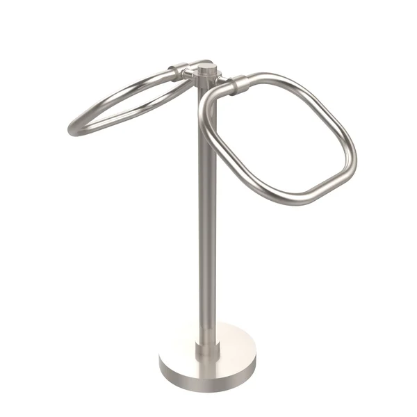 Allied Brass TB-20 Two Ring Oval Guest Towel Holder - Venetian Bronze