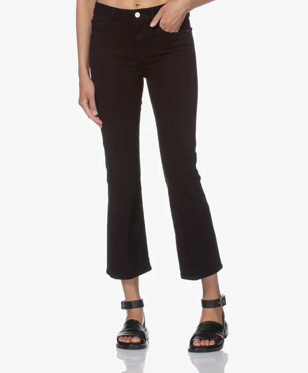 Frame Black &Le Crop Mini Boot& Jeans