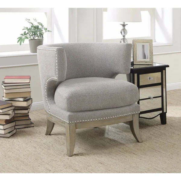 Benzara - High-class Accent Chair, Gray