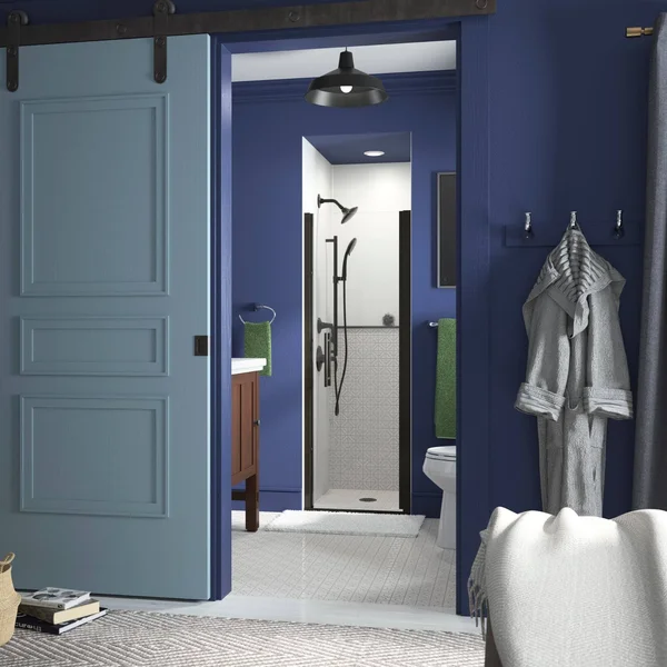 Sterling 5698-27adr-g05 Finesse Peak Frameless Pivot Shower Door with Clear Glass, 27-in W x 67-in H, Deep Bronze