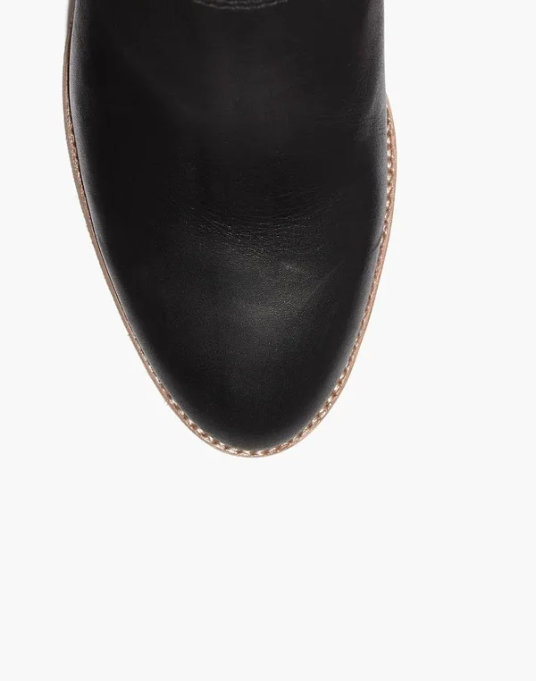 Madewell The Harper Mule in True Black - Size 5H-M