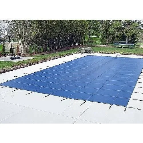 Water Warden 20& x 40& Pool Safety Cover with Center Step (Blue)