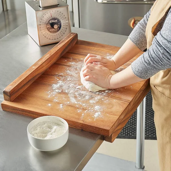 Ironwood Gourmet 28195 Double-Sided Countertop Pastry/Cutting Board with Gravy Groove - Acacia Wood, 23.75 x 17.25 x 1.25 inches