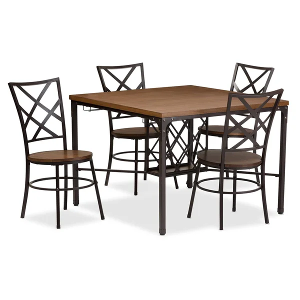 Baxton Studio Vintner Dining Set