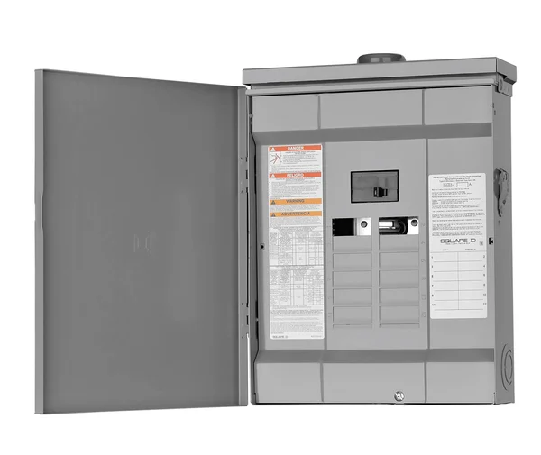 Square D HOM1224M100PRB Homeline Outdoor Main Breaker Load Center, 100 Amp, 12-Space 24-Circuit