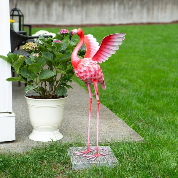 Zingz & Thingz Flying Flamingo Metal Decor, Pink