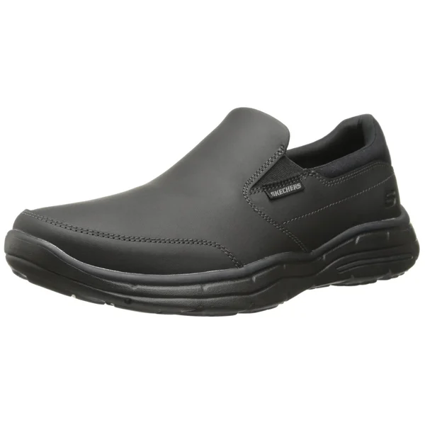 Skechers Men's Relaxed Fit Glides Calculous Slip On, Size: 1, Black