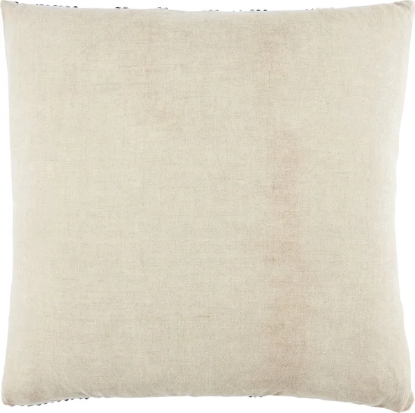 Nikki Chu by Jaipur Living Nova Cream/ Black Stripe Poly Throw Pillow 22x22x22x22