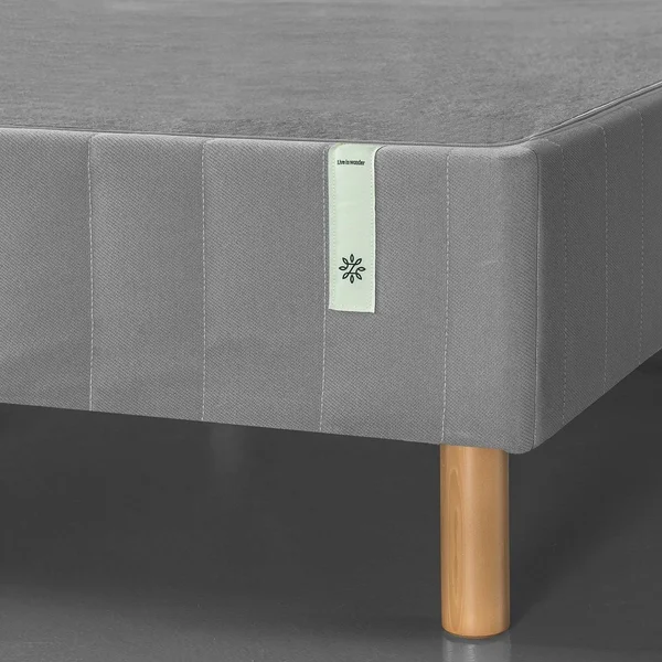 Zinus Justina Quick Snap Standing Mattress Foundation - Platform Bed, No Box Spring Needed, Grey Queen