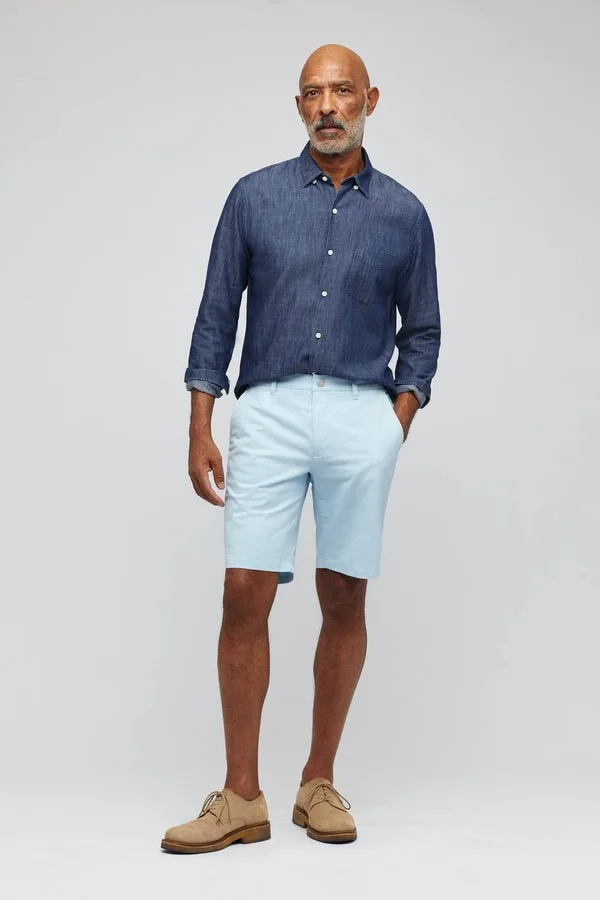Men's Bonobos Stretch Washed Chino 9-Inch Shorts, Size 33 - Blue