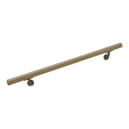 Ahr Aluminum Wall Handrail w/ Mounts (10& Length, Clay), Beige