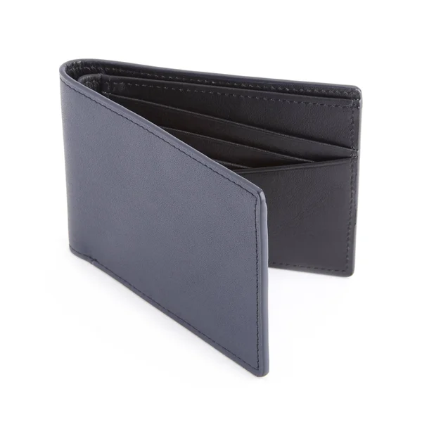 Royce New York Leather RFID-Blocking 100 Step Wallet - Navy Blue/Black