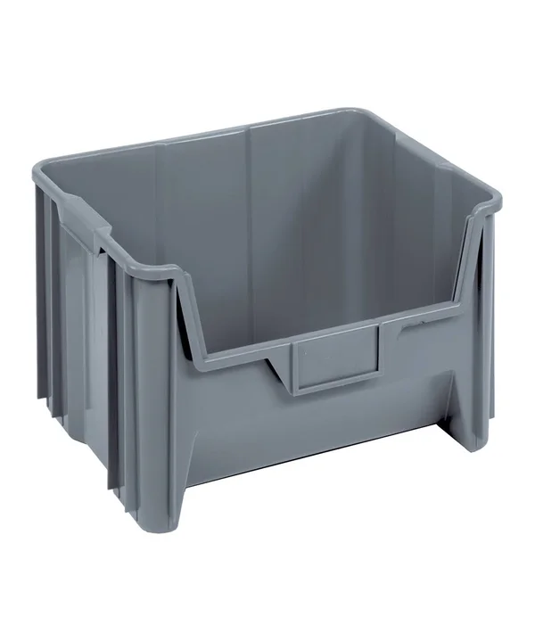 Quantum Storage Storage Boxes Gray - Gray Window Stacking Storage Box
