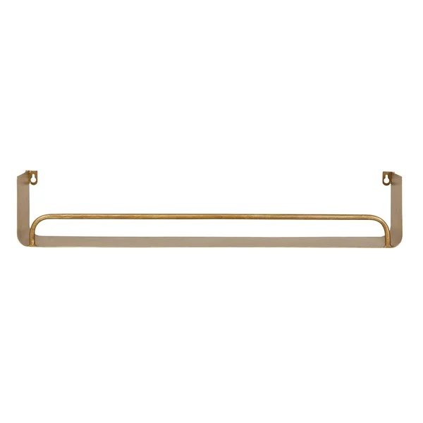 Carson Carrington Lacktorp Modern Wall Shelf (Set of 2) - 5.5x22H x 28x22W x 5.5x22D - Gold
