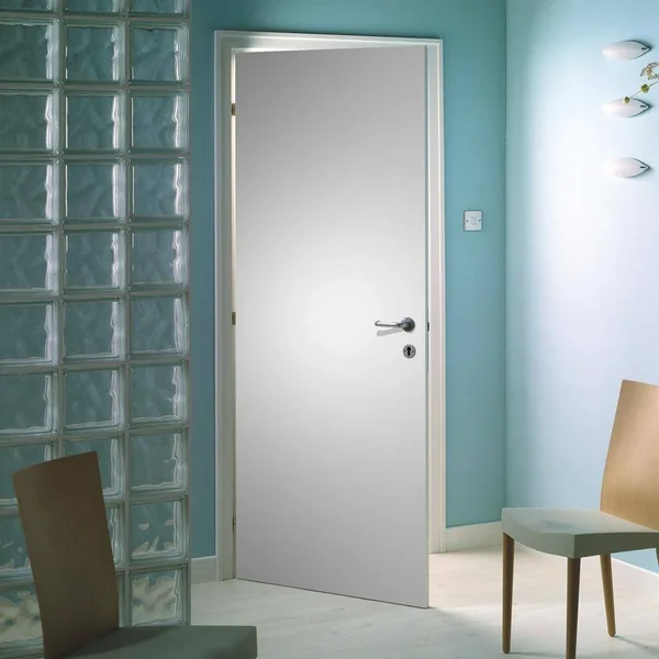 Masonite 32 in. x 80 in. Smooth Flush Hardboard Bored Solid Core Primed Composite Interior Door Slab
