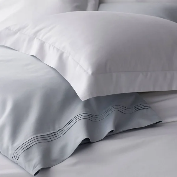 The Company Store Legends Pearl Gray Solid 600-Thread Count Egyptian Cotton Sateen Euro Sham