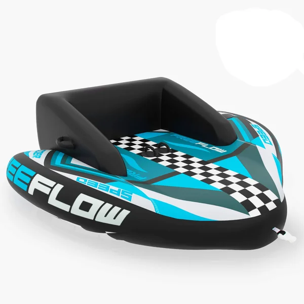 Heavy-Duty Inflatable Towable Booster Tube - Two Person Water Tube Boating Float Tow Raft, Watersports Inflatable Pull Boats/Tub