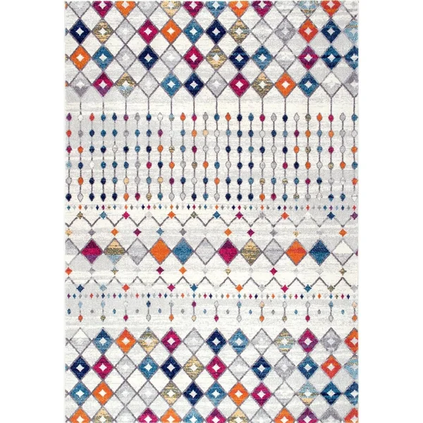 nuLOOM Moroccan Blythe Area Rug, 5& x 8& Oval, Multi