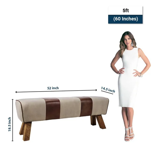 Moe's Home Collection Pommel Bench - Brown